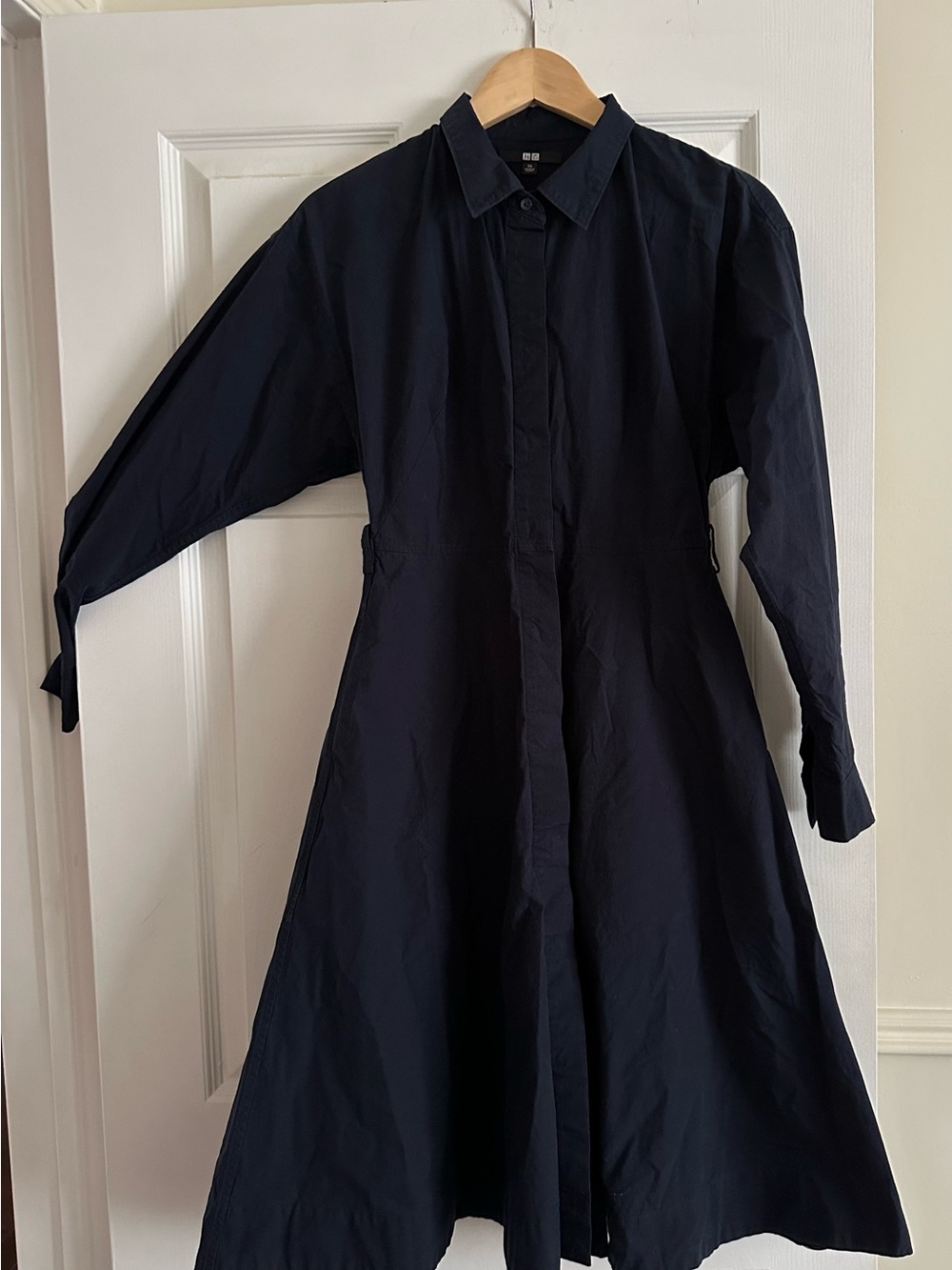 Women's Uniqlo Navy Midi Cotton Dress